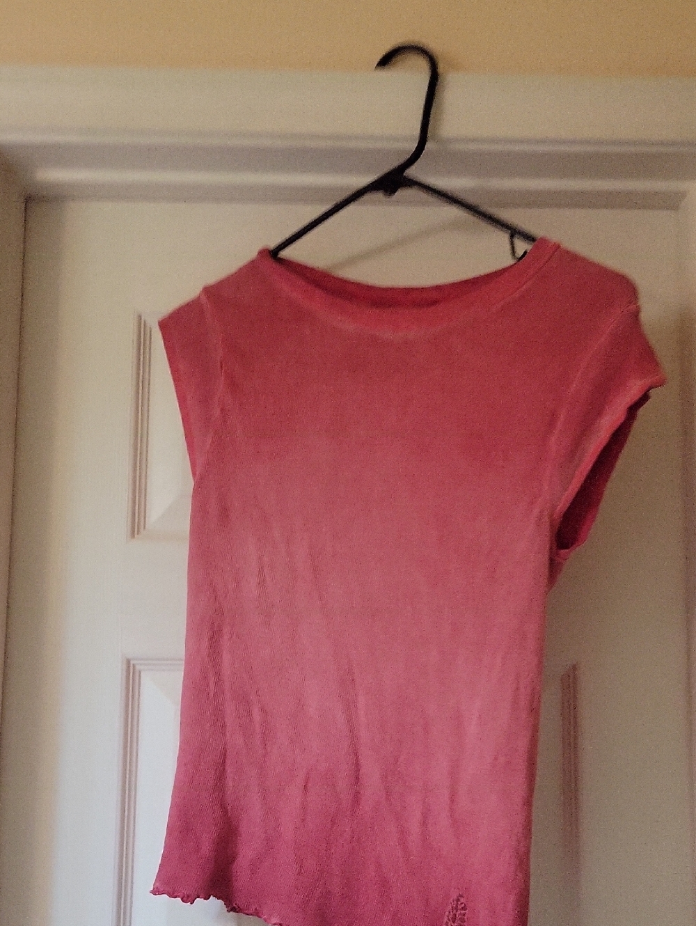 Free People Mauve Pink Short Sleeve Scoop Tee
